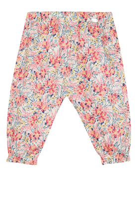 Floral Print Pantalons